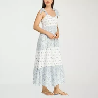 Trixxi Womens Juniors Floral A-Line Dress