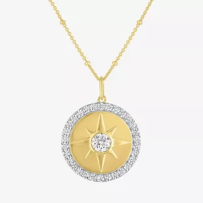 Diamond Addiction (G-H / Si2-I1) Womens 1 1/2 CT. T.W. Lab Grown White Diamond 14K Gold Over Silver 20 Inch Pendant Necklace
