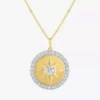 Diamond Addiction (G-H / Si2-I1) Womens 1 1/2 CT. T.W. Lab Grown White Diamond 14K Gold Over Silver 20 Inch Pendant Necklace