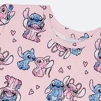 Disney Collection Girls Lilo & Stitch Rib 2-pc. Big Kids Pajama Sets