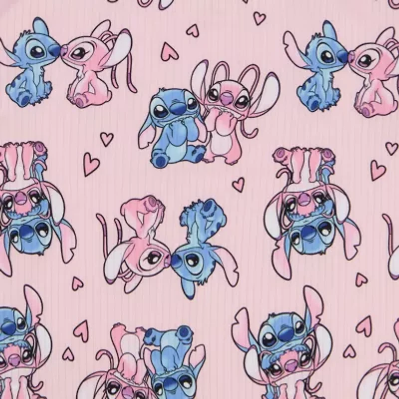 Disney Collection Girls Lilo & Stitch Rib 2-pc. Big Kids Pajama Sets