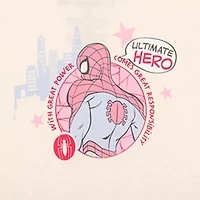 Disney Collection Little & Big Kid Girls Short Sleeve Cap Spiderman A-Line Dress