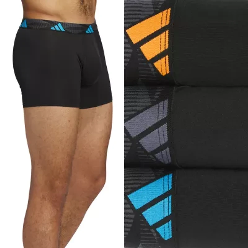 adidas Mens 3 Pack Stretch Fabric Trunks 5161768