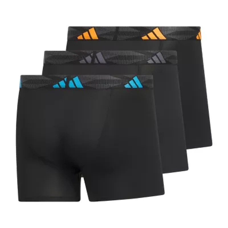 adidas Mens 3 Pack Stretch Fabric Trunks 5161768
