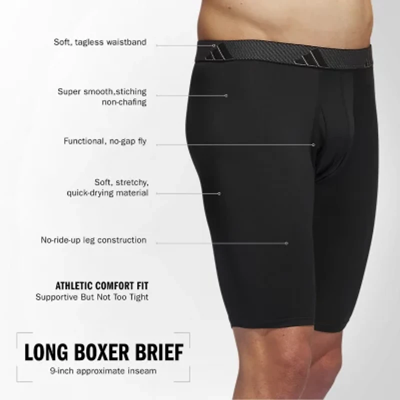 adidas Mens 3 Pack Boxer Briefs