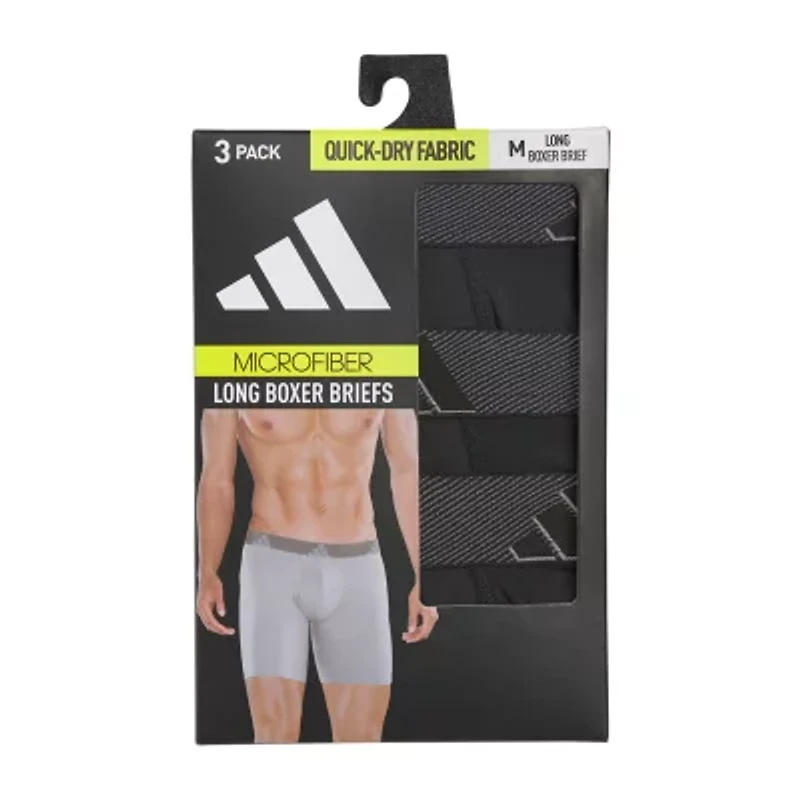 adidas Mens 3 Pack Boxer Briefs