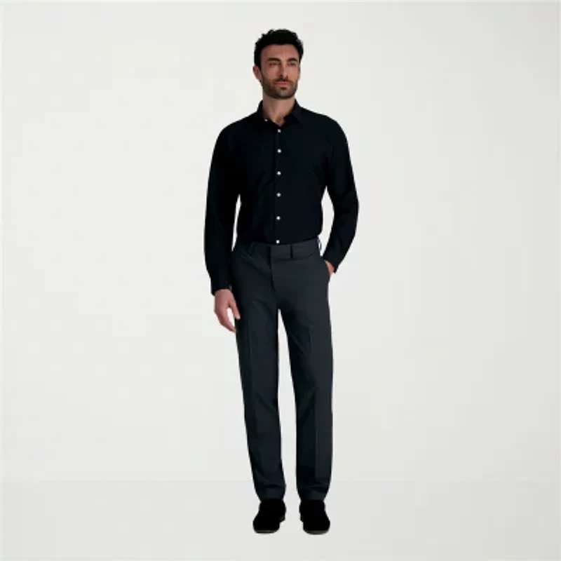 Haggar Smart Wash Mens Classic Fit Easy Care Long Sleeve Dress Shirt