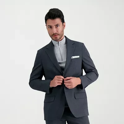 Haggar JMH Tailored Windowpane Mens Stretch Fabric Modern Fit Suit Jacket