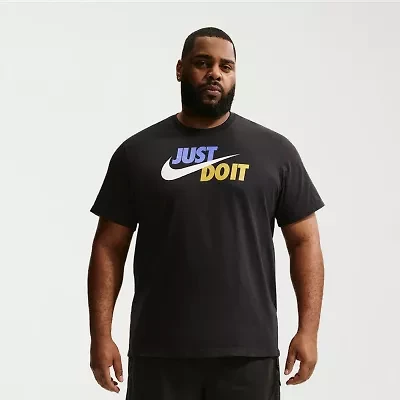 Nike Just Do It Mens Crew Neck Short Sleeve Active Big and Tall T-Shirt