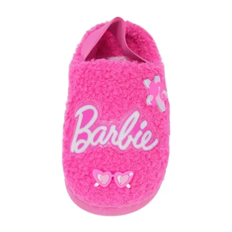 Faux Fur Toddler Girls Barbie Slip-On Slippers