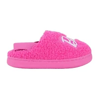 Faux Fur Toddler Girls Barbie Slip-On Slippers