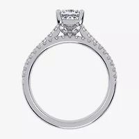 G/Vs2-Si1 Womens 2 1/2 CT. T.W. Lab Grown White Diamond 10K Gold Side Stone Bridal Set