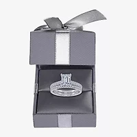 G / Vs2-Si1) Womens 1/2 CT. T.W. Lab Grown White Diamond 10K Gold Side Stone Bridal Set