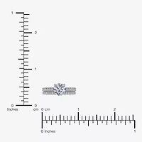 (G / Vs2-Si1) Womens 3 1/2 CT. T.W Lab Grown White Diamond 10K Gold Round Side Stone Bridal Set