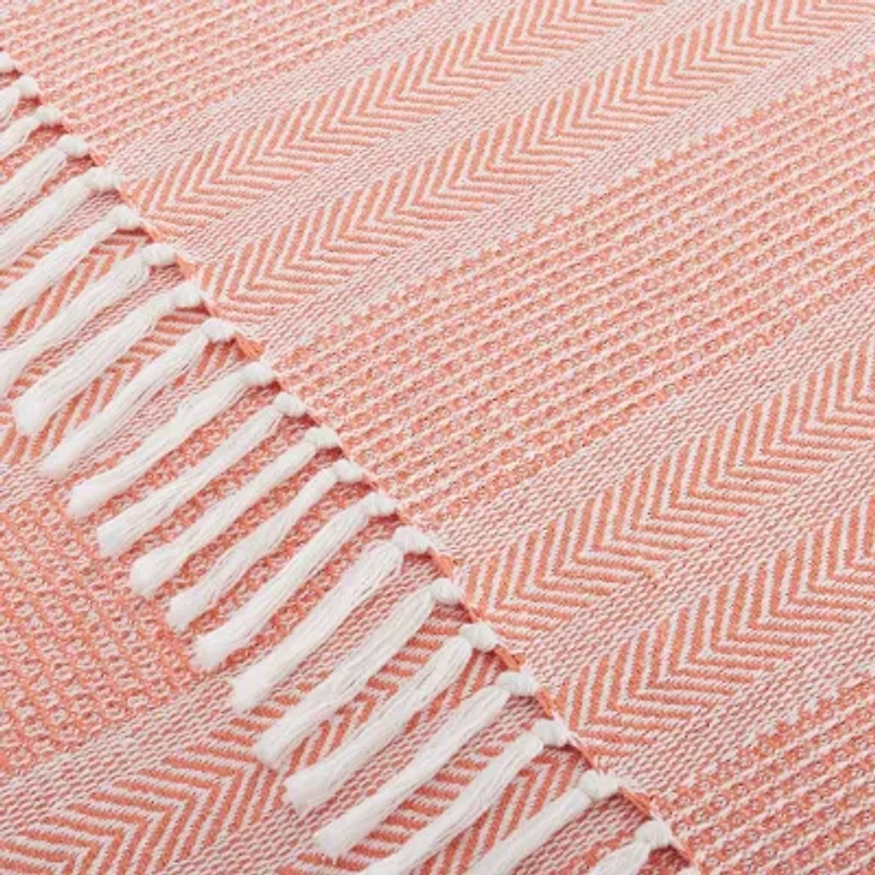 Oceanfront Resort Textured Stripe Throw