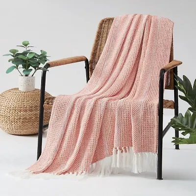 Oceanfront Resort Textured Stripe Throw