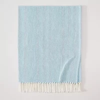 Oceanfront Resort Textured Stripe Throw