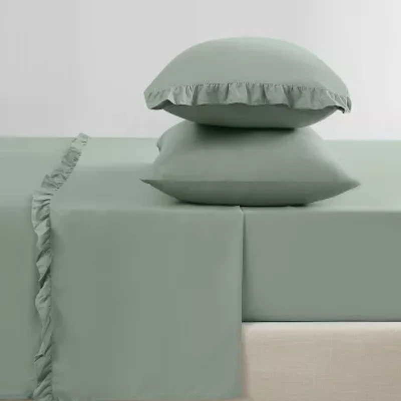 Truly Soft Solid Ruffle Sheet Set