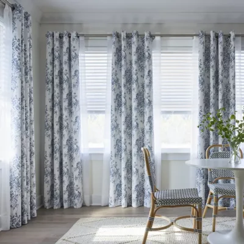 Linden Street Sullivan Printed Grommet Top Blackout Single Curtain Panel