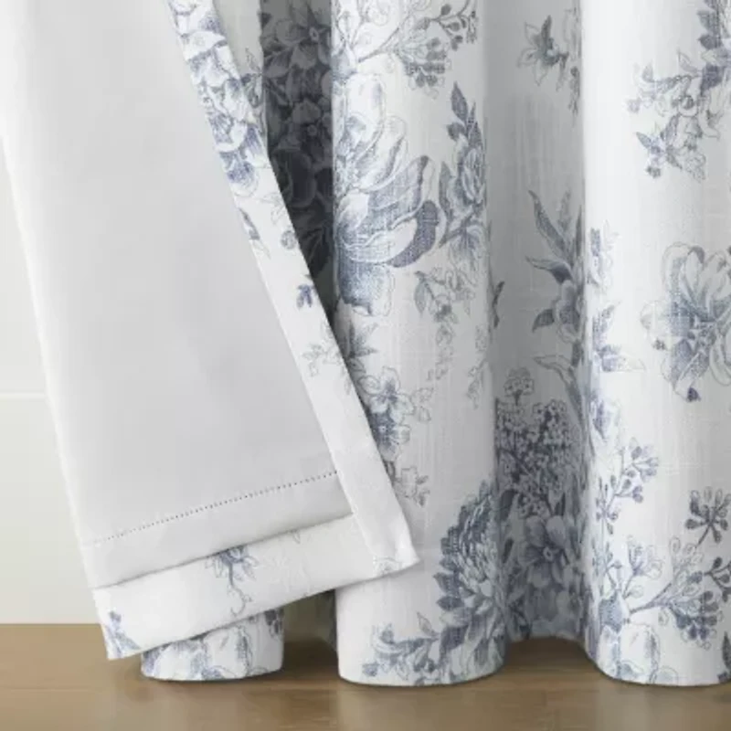 Linden Street Sullivan Printed Grommet Top Blackout Single Curtain Panel