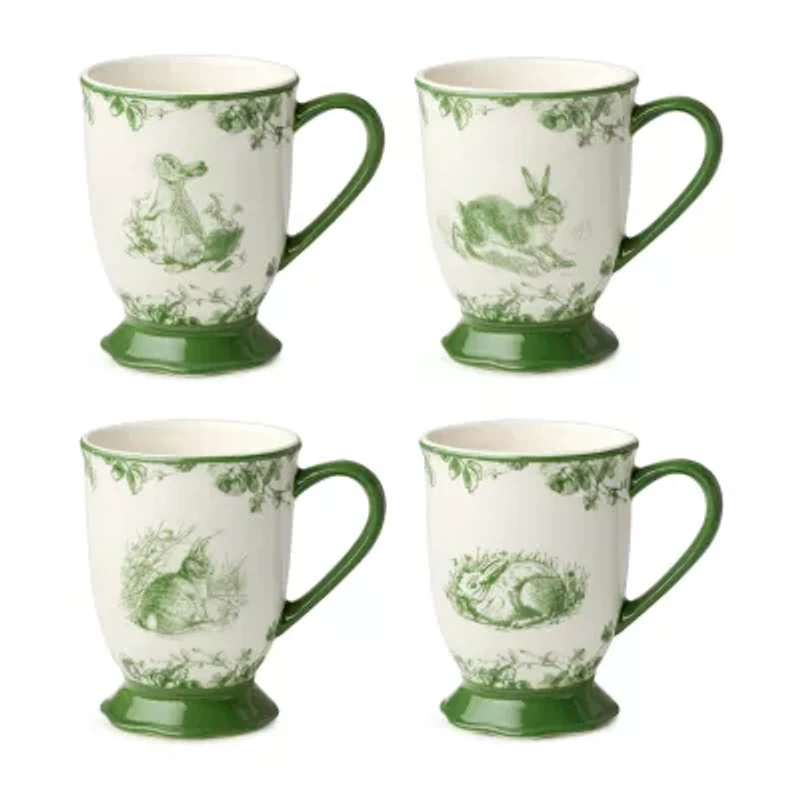 Certified International Le Jardin 4-pc. Animal Coffee Mug