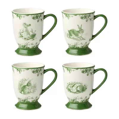 Certified International Le Jardin 4-pc. Animal Coffee Mug