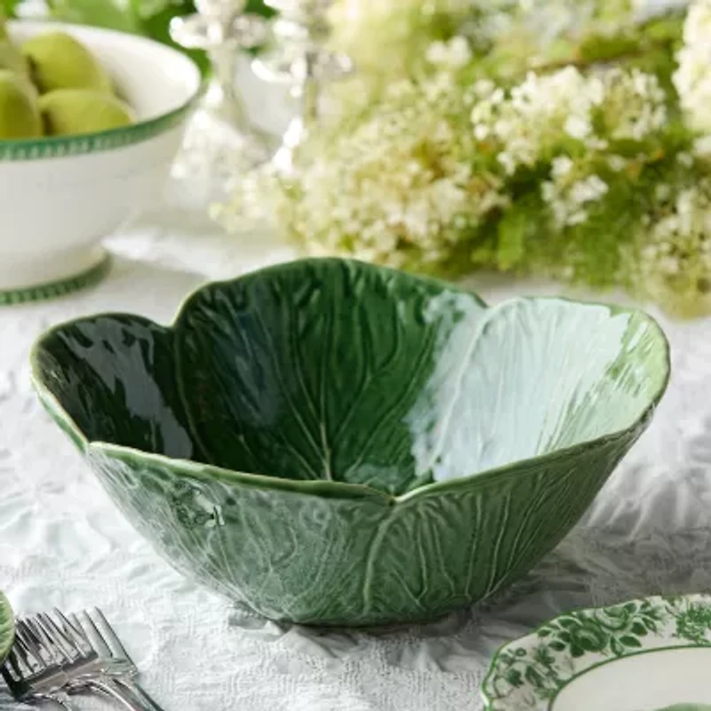 Certified International Le Jardin Cabbage Stoneware Serving Bowl