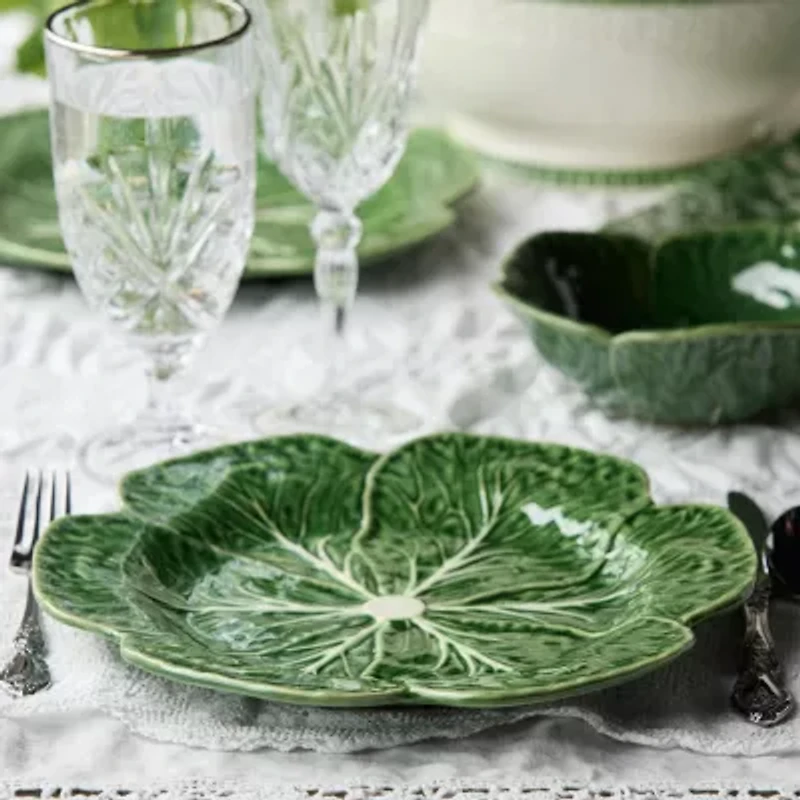 Certified International Le Jardin Cabbage 4-pc. Stoneware Dinner Plate