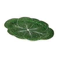 Certified International Le Jardin Cabbage Stoneware Serving Platter