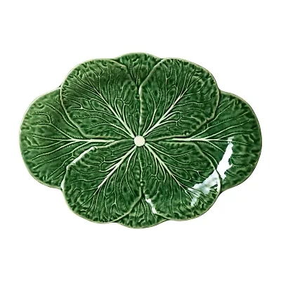 Certified International Le Jardin Cabbage Stoneware Serving Platter