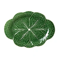 Certified International Le Jardin Cabbage Stoneware Serving Platter