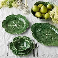 Certified International Le Jardin Cabbage 4-pc. Stoneware Salad Plate