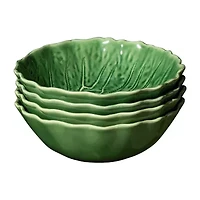 Certified International Le Jardin Cabbage 4-pc. Stoneware Soup Bowl