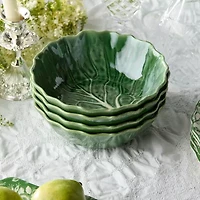 Certified International Le Jardin Cabbage 4-pc. Stoneware Soup Bowl