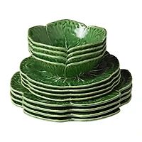 Certified International Le Jardin Cabbage 12-pc. Stoneware Dinnerware Set