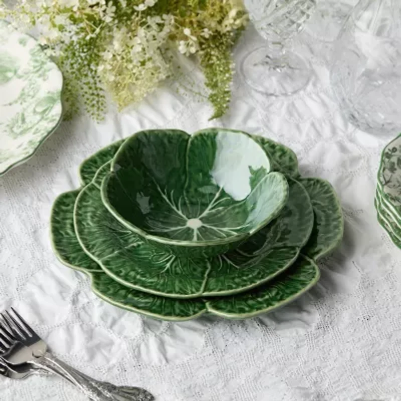 Certified International Le Jardin Cabbage 12-pc. Stoneware Dinnerware Set