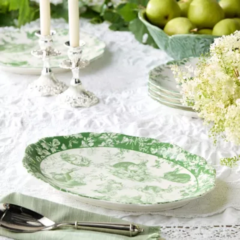Certified International Le Jardin Stoneware Serving Platter