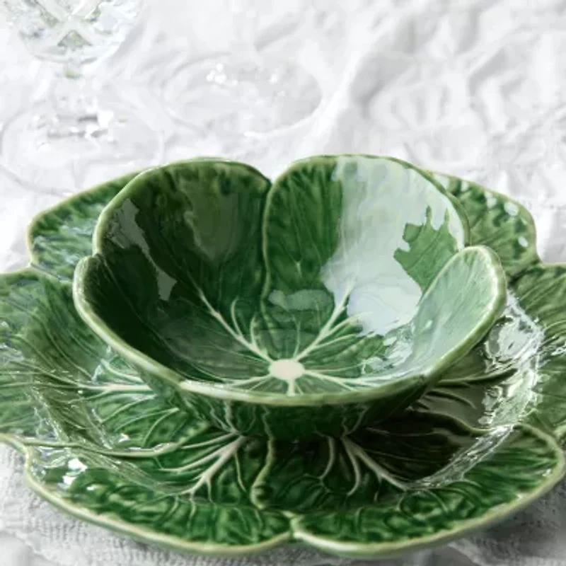 Certified International Le Jardin Cabbage 4-pc. Stoneware Ice Cream Bowl