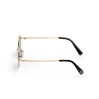 BCBGeneration Slim Metal Womens Uv Protection Oval Sunglasses