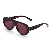 BCBGeneration Oversized Plastic Womens Uv Protection Aviator Sunglasses