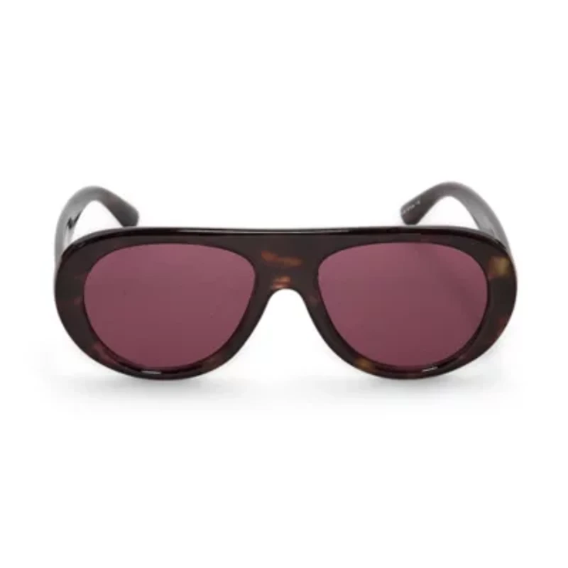 BCBGeneration Oversized Plastic Womens Uv Protection Aviator Sunglasses