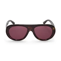 BCBGeneration Oversized Plastic Womens Uv Protection Aviator Sunglasses