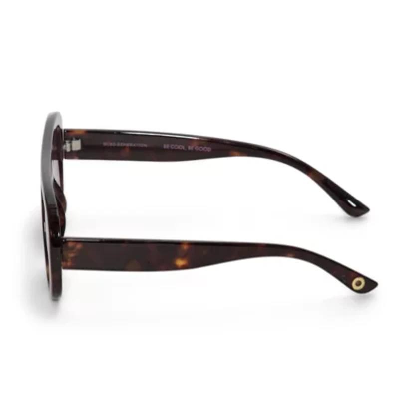 BCBGeneration Oversized Plastic Womens Uv Protection Aviator Sunglasses