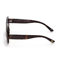 BCBGeneration Oversized Plastic Womens Uv Protection Aviator Sunglasses