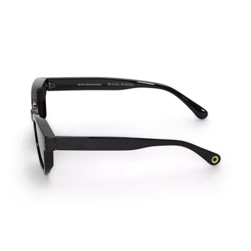 BCBGeneration Retro Wayfarer Womens Uv Protection Square Sunglasses