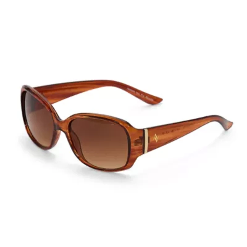 Adrienne Vittadini Basic With Metal Bar Hinge Womens Uv Protection Sunglasses
