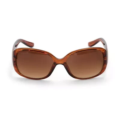 Adrienne Vittadini Basic With Metal Bar Hinge Womens Uv Protection Sunglasses