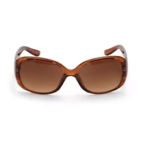 Adrienne Vittadini Basic With Metal Bar Hinge Womens Uv Protection Sunglasses