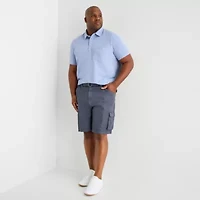 mutual weave Big and Tall Mens Regular Fit Easy-on + Easy-off Adaptive Short Sleeve Polo Shirt