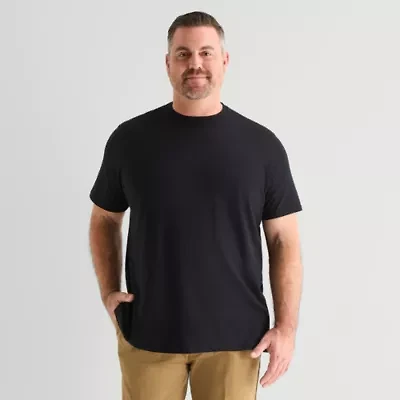 St. John's Bay Super Soft Mens Crew Neck Short Sleeve Quick Dry Big and Tall T-Shirt